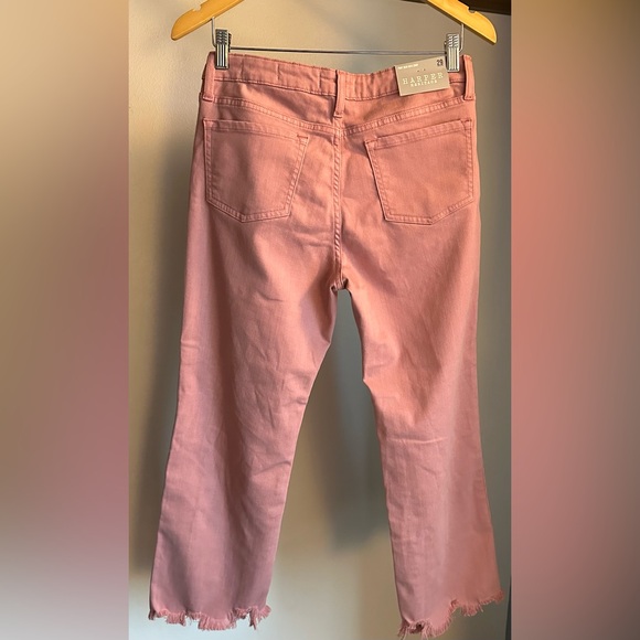 NWT Harper Heritage Mauve Frayed Kick Crop Jeans size 29 - Picture 6 of 7